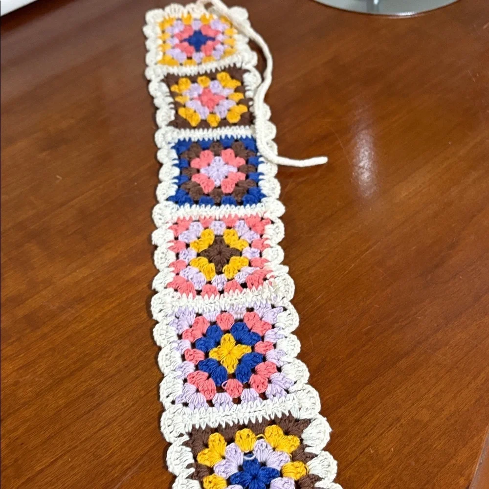 FREE w/Bundle! Colorful Crochet Granny Square headband - Picture 2 of 3